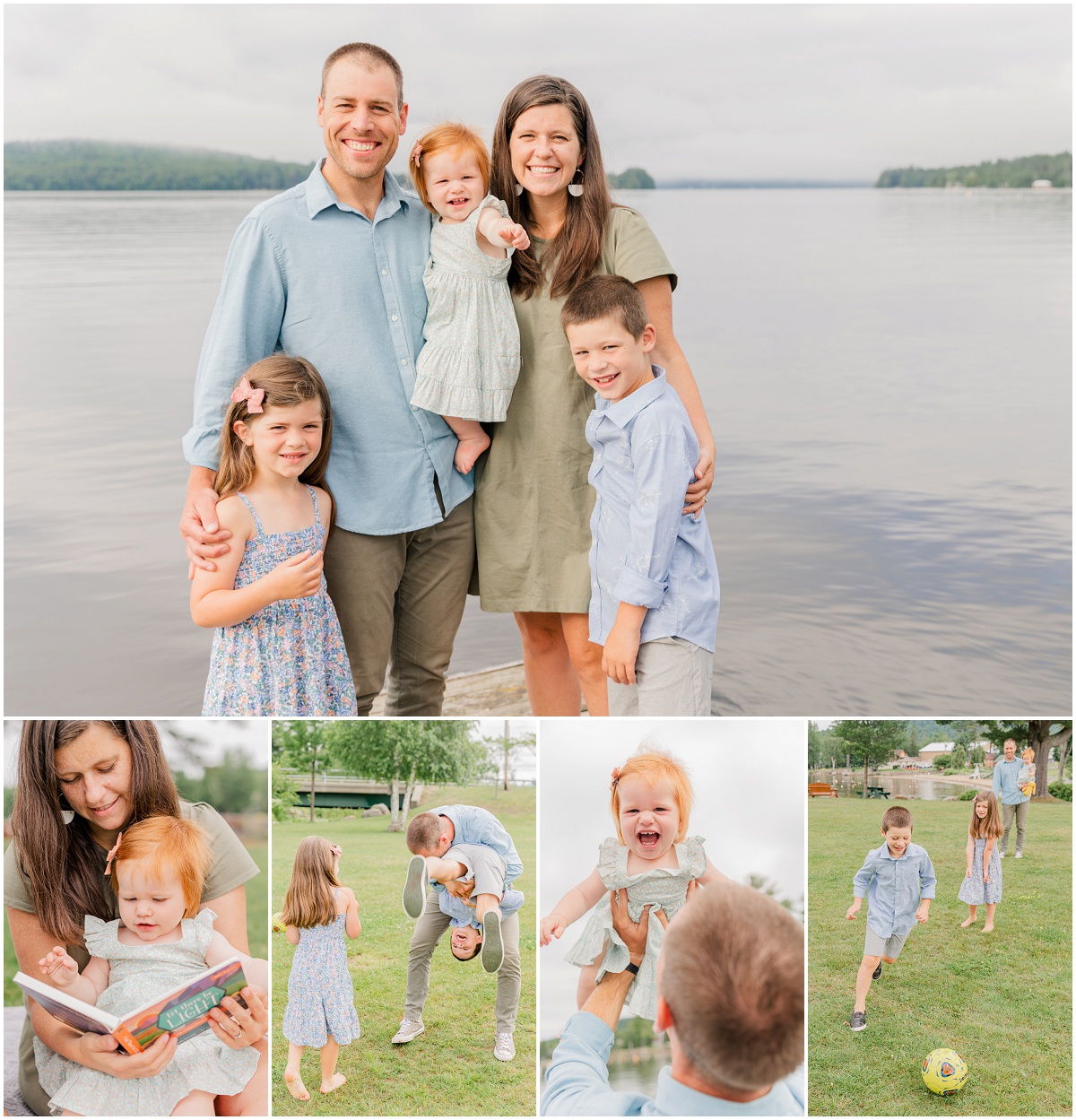 Image header with 5 images of a family of 5