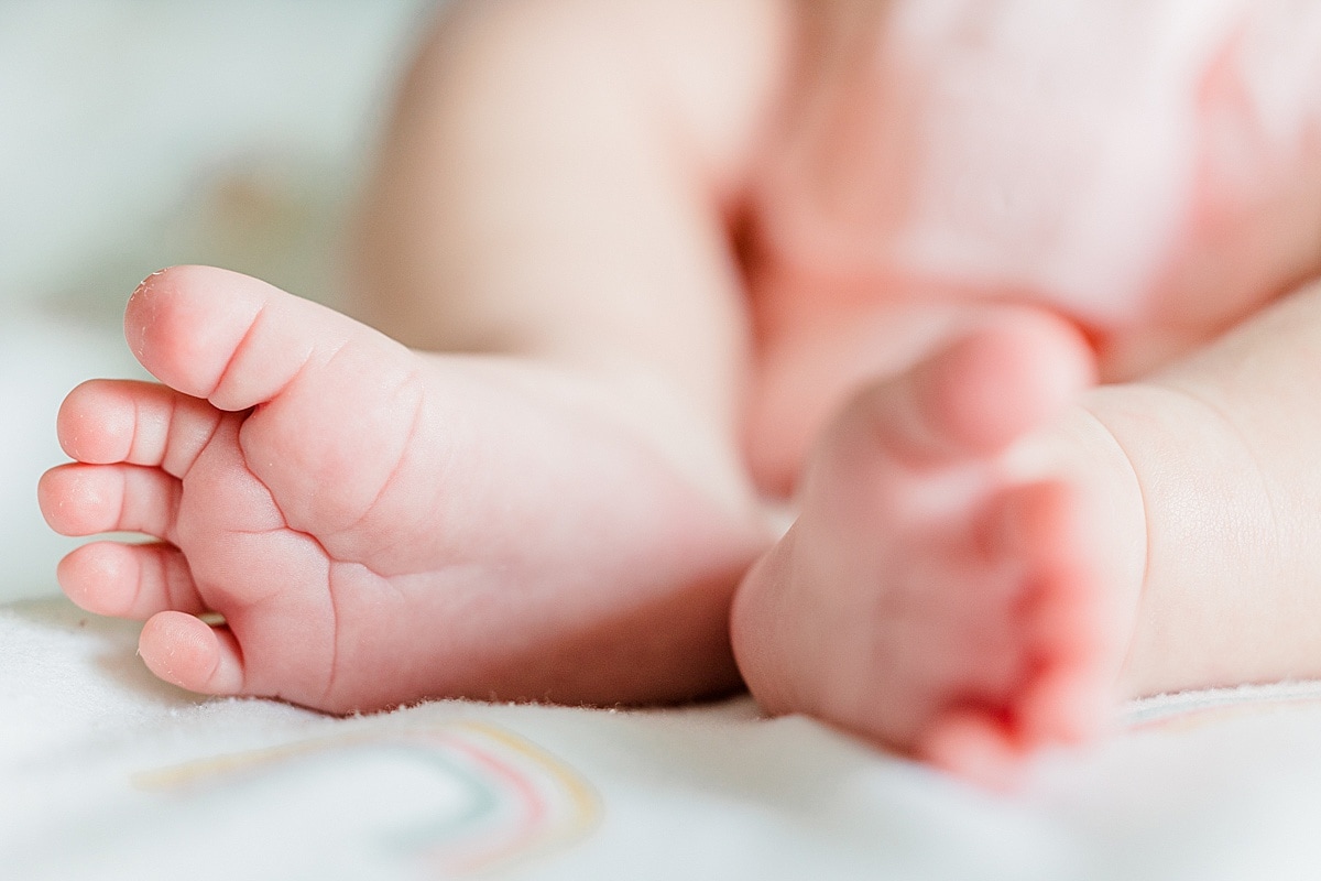 details of baby feet Boston Postpartum Doulas