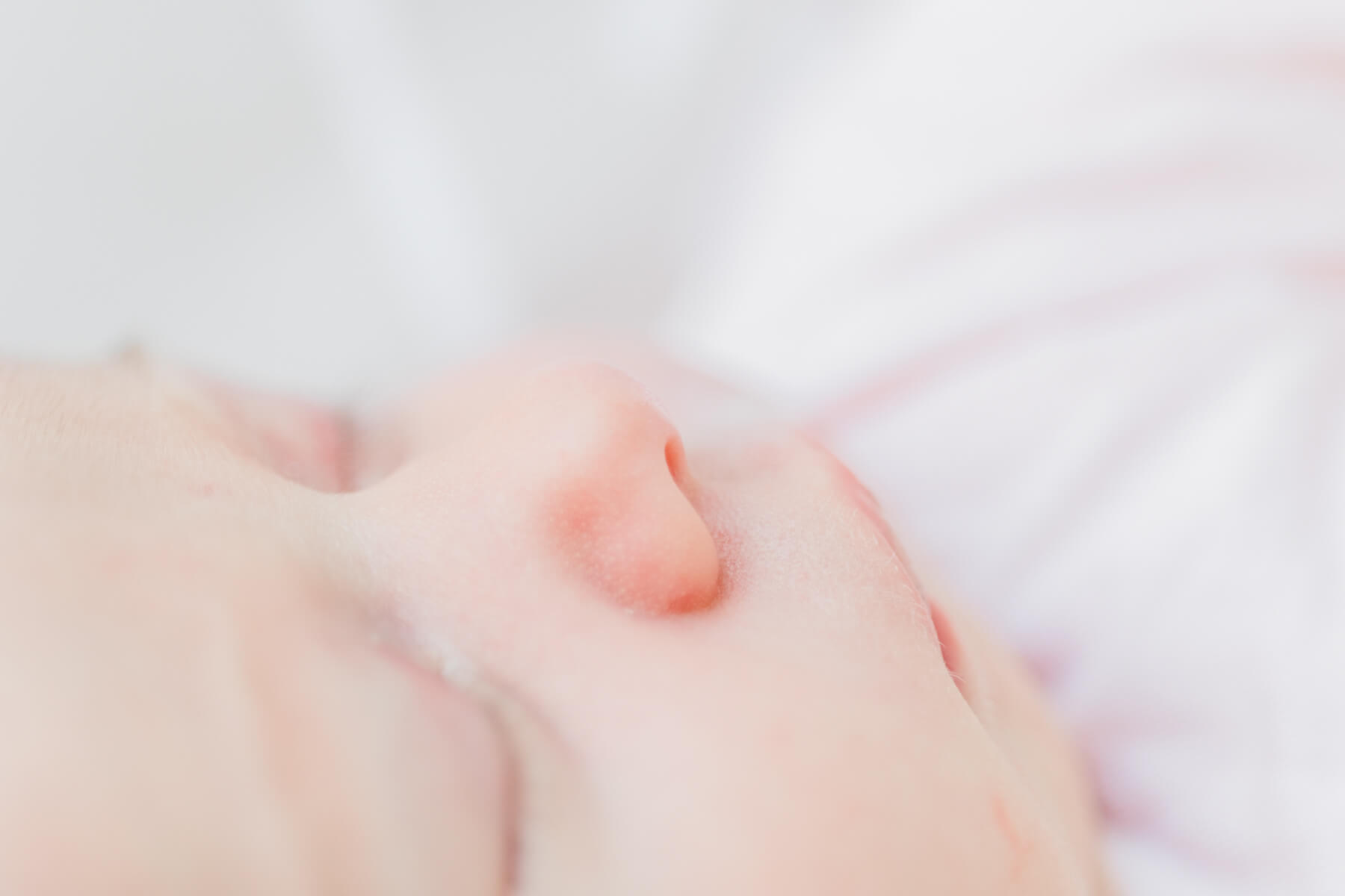 closeup of a newborn baby's facial details Cambridge Birth Center